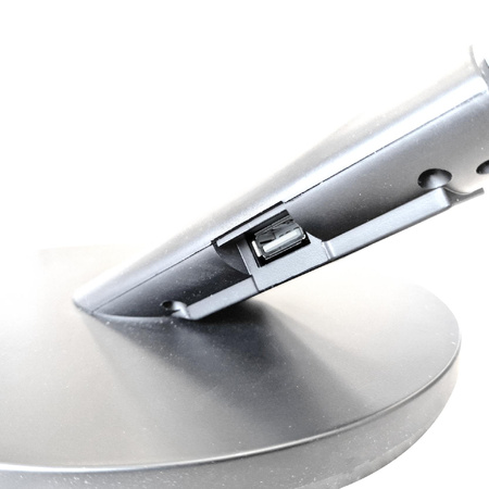 Lampka Biurkowa LED Stołowa 7W 400lm CCT 120° Srebrna Ściemnialna Optimum Sanico Goldlux