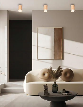 Oprawa Natynkowa Halogenowa Tuba Reflektor Spot GU10 Okrągła Brązowa Masterled