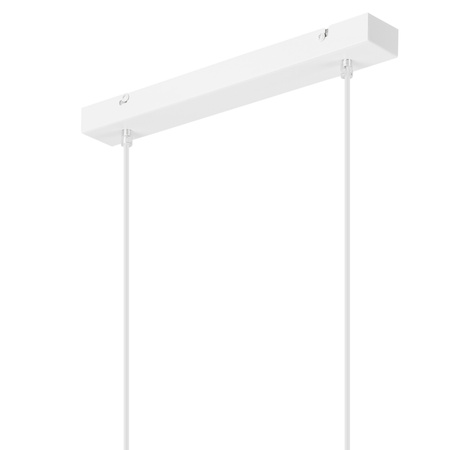 Lampa Wisząca Sufitowa NICO 2xE27 Biała Drewniana LM-2.143 Lamkur