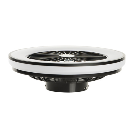 Plafon Lampa Sufitowa LED PLAVE z wentylatorem 48W CCT Biało-Czarna Okrągła KANLUX