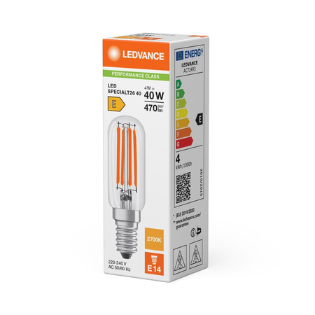 Żarówka LED T25 E14 4.2W = 40W 470lm 2700K Ciepła Biała FILAMENT LEDVANCE