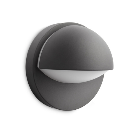 Kinkiet Ogrodowy Lampa Elewacyjna Zewnętrzna E27 IP44 Antracyt June Philips