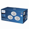 3x Oprawa Podtynkowa Wpuszczana LED 5W 350lm 2700K Biała Sparkle Philips