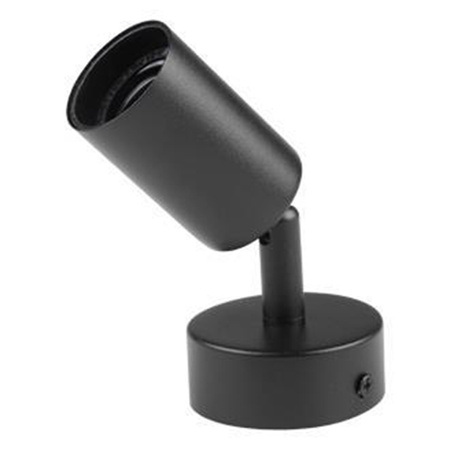 Lampa Ścienna Reflektor Kinkiet Spot E27 Ruchomy Czarny Eos Masterled