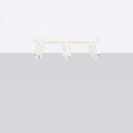 Lampa Sufitowa Reflektor Tuba Spot 3x GU10 Beżowa Karbon Deep Space SL.1600 Sollux