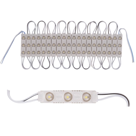 Moduł LED Blister 20 Sztuk 12V 1,3W 130lm 6500K Zimny IP44 Ściemnialny Sanico Goldlux