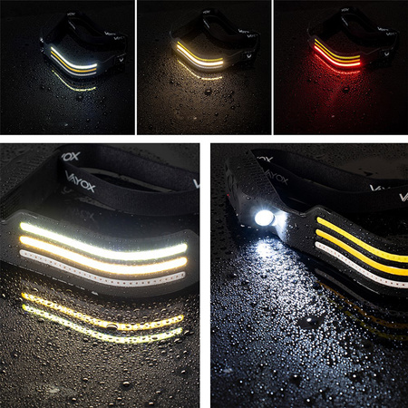 Latarka Czołowa Akumulatorowa 3x COB + XPE Pro Series VA0130 VAYOX