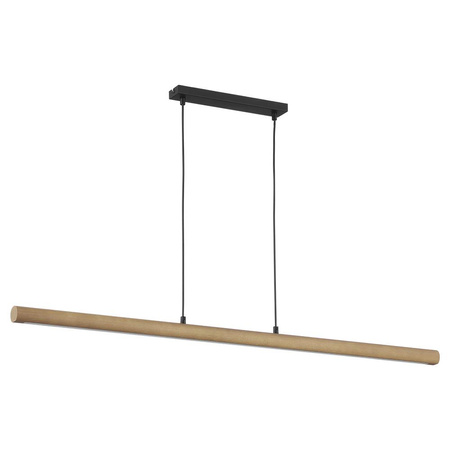 Lampa Sufitowa Wisząca ROLLO Czarna Drewniana Rustykalna LED 1428 TK Lighting