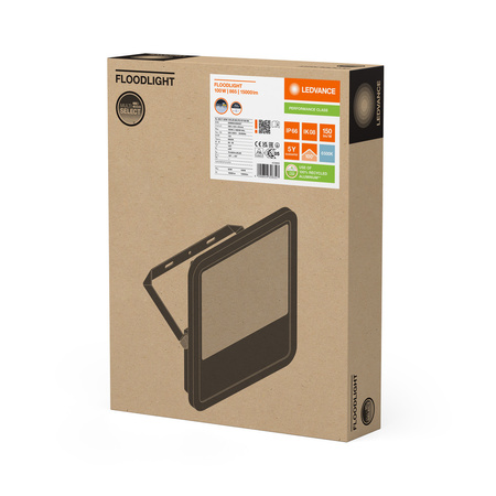 Naświetlacz LED Reflektor Zewnętrzny Lampa 125W 15000lm 6500K IP66 Czarny Floodlight Ledvance