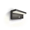 Lampa Ogrodowa LED Kinkiet Elewacyjny BUSTAN 3,8W Czujnik Ruchu 4000K Neutralna IP44 Antracyt PHILIPS