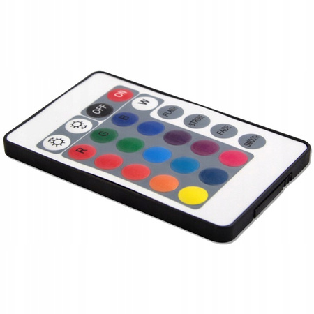 Lampa Ogrodowa LED Solarna Wbijana Kula RGB 30 cm