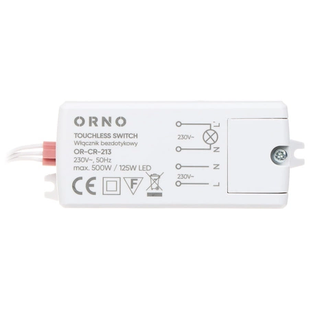 Włącznik Bezdotykowy Zbliżeniowy LED Czujnik Ruchu 230V 500W