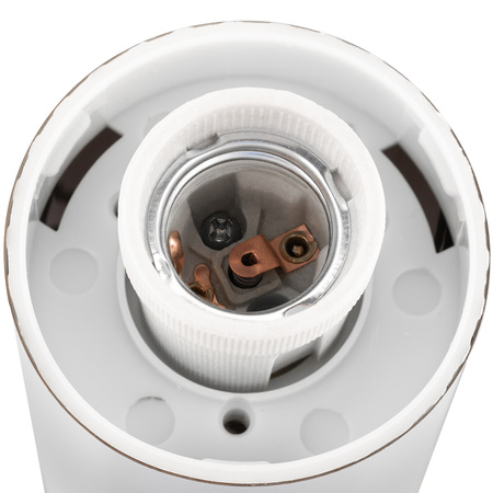 Lampa Ogrodowa Zewnętrzna E27 INOX SŁUPEK 45cm z Czujnikiem Ruchu Lilium LUMILED