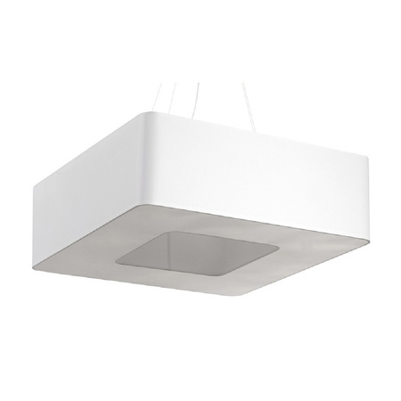 Lampa Sufitowa Wisząca Zwis 8x E27 Żyrandol Kwadratowa Biała Minimalistyczna Urano Sollux