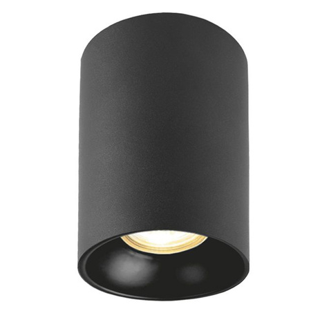 Oprawa Natynkowa HALOGENOWA SPOT Lampa Sufitowa Punktowa GU10 Czarna Videx