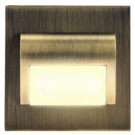 Oprawa Schodowa LED 1,2W Mosiądz Ciepła DECORUS 9 ProVero