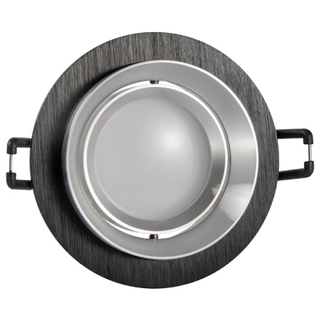 Oprawa Podtynkowa Punktowa Spot MR16 Czarna Srebrna 12V LIKA Sanico Goldlux