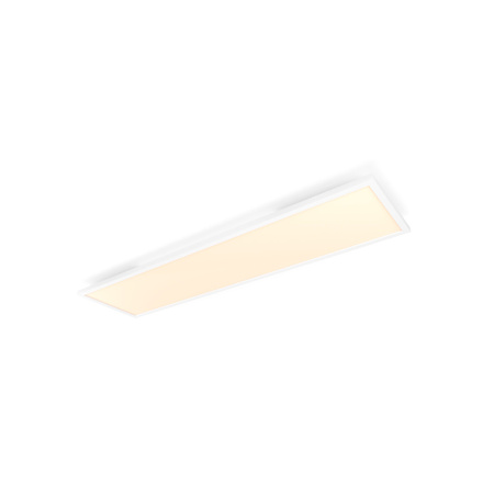Panel LED Lampa Sufitowa Natynkowa 120x30 cm 46.5W 3750lm IP20 White Ambiance TW Biała Inteligentna SMART Zigbee Bluetooth Aurelle Philips HUE