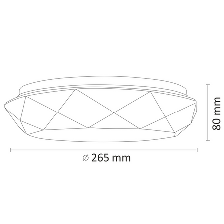 Oprawa Sufitowa PLAFON LED Lampa Selina 12W 900lm 4000K 26cm GOLDLUX (Polux)