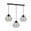 Lampa wisząca COLIN Czarny 3x E27 MILAGRO styl loft industrial metal