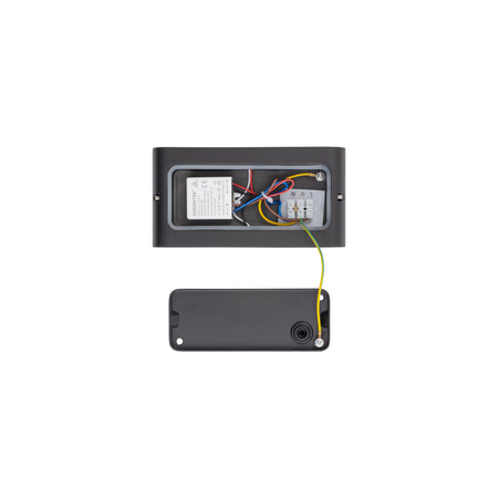 Lampa Ogrodowa Zewnętrzna Kinkiet Elewacyjny Oprawa Natynkowa LED 10W 500lm 3000K Ciepła Czarna Wodoodporna IP54 Nowoczesna SEMI 11364 Nowodvorski