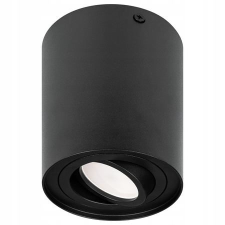 Oprawa Natynkowa Halogenowa Tuba Reflektor Spot GU10 Okrągła Ruchoma Czarna Masterled