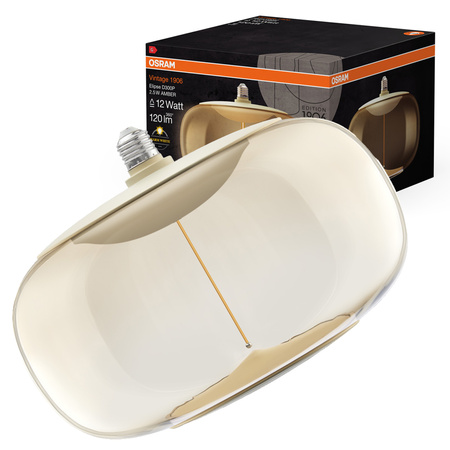 Żarówka LED Dekoracyjna E27 2.5W = 12W 120lm 2700K Ciepła 320° Bursztynowa Filament Vintage 1906 Osram