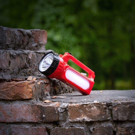 Latarka Akumulatorowa 2w1 400 lm Światło Boczne i Ładowanie Solarne VA0123 VAYOX