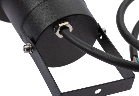 Lampa Ogrodowa LED Wbijana GU10 IP65 Wodoszczelna Czarna z Przewodem 1m