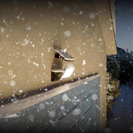 Lampa Solarna Naświetlacz Solarny LED 8.2W 1000lm 3000K Ciepła IP44 Czarny z Czujnikiem Ruchu Fyns Philips