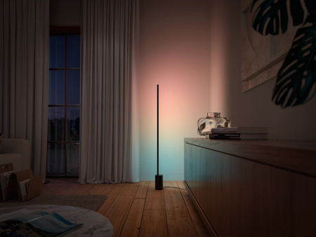 Lampa Podłogowa LED Gradient 29W 2550lm IP20 White and Color Ambiance RGB + TW Czarna 145cm Inteligentna SMART Zigbee Bluetooth Signe Philips HUE