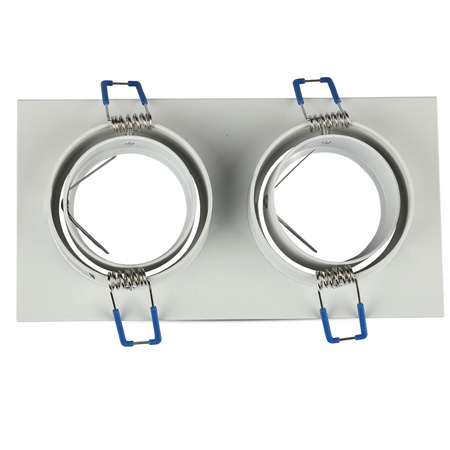 Oprawa Sufitowa Podtynkowa 2xGU10 Kwadratowa Biała VT-783 V-TAC