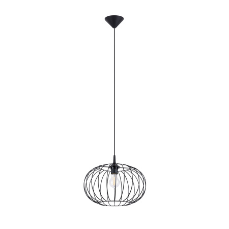 Lampa Sufitowa Wisząca Zwis E27 Geometryczna Czarna Industrialna Tsuno Sollux
