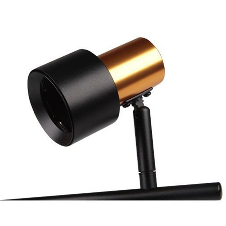 Kinkiet Lampa Sufitowa Spot Reflektor Czarno Złoty LED Ruchomy GU10 35W