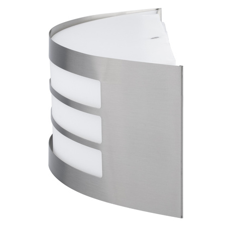 Kinkiet Ogrodowy Elewacyjny Lampa Zewnętrzna E27 INOX IP44 DORIS