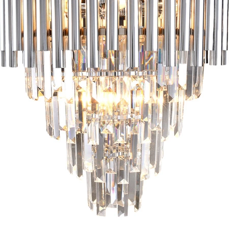 Lampa Sufitowa Żyrandol MADISON Chrom 9xE14 Milagro