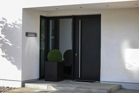 Kinkiet Ogrodowy Elewacyjny Lampa Ścienna LED 6W CZARNA TINA