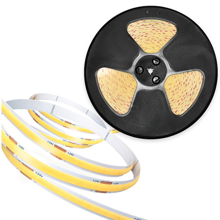 Taśma Pasek LED 5W 460lm 3000K Ciepła 16000LED 12V 50m CRI90 Tramo Premium Kobi