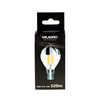 Żarówka LED  E14 4W G45 TOP Srebrna Ciepła 2700K Filament Srebrna Milagro