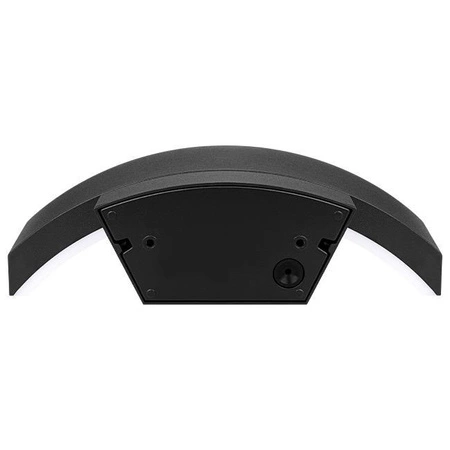 Kinkiet Ogrodowy Elewacyjny Lampa Ścienna LED 9W z Czujnikiem Ruchu i Zmierzchu Czarna BELLA