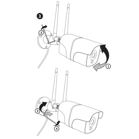 Kamera Zewnętrzna COSMO Z2 IP65 Full HD 2Mpx Tuya SMART WIFI GOLDLUX (Polux) PIR