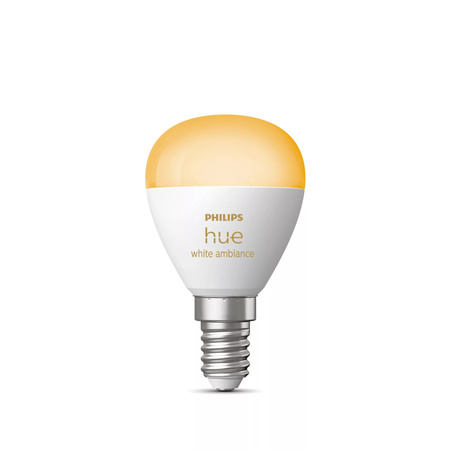 Żarówka LED E14 P45 5,1W CCT PHILIPS HUE White Ambiance Bluetooth Zigbee