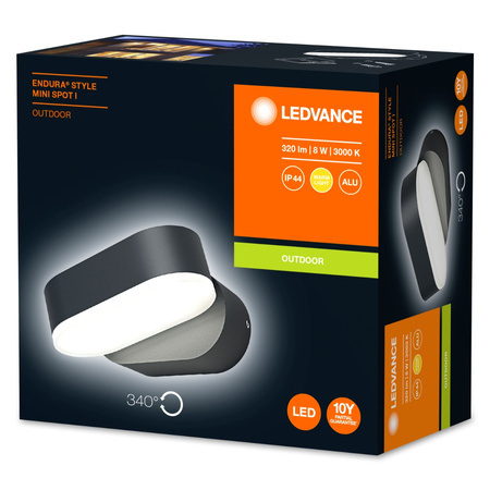 Kinkiet ścienny lampa elewacyjna zewnętrzna ruchoma 8W 320lm 3000K Endura Style Mini Spot LEDVANCE