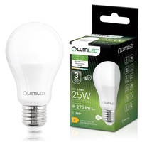 Żarówka LED E27 A60 2,5W = 25W 275lm 4000K Neutralna 260° LUMILED
