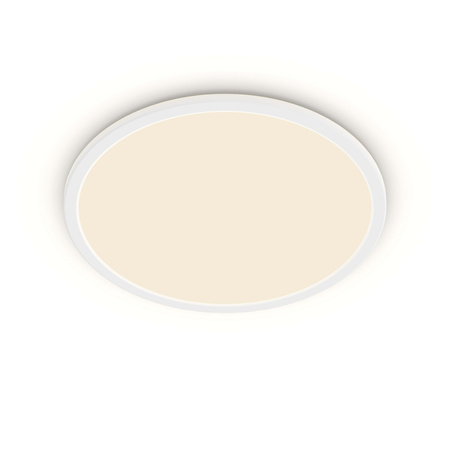 Lampa Sufitowa Plafon Łazienkowy LED 18W 1500lm 2700K SceneSwitch IP44 Biała Super Slim CL550 Bathroom Philips