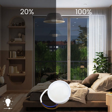 10x Wkład do Opraw LED Moduł INSERT Mleczny 7W = 60W 120° 670lm 6500K Zimny Ściemnialny LUMILED