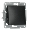 Włącznik Światła Pojedynczy Krzyżowy Jednobiegunowy bez Ramki Podtynkowy Asfora IP20 Antracyt