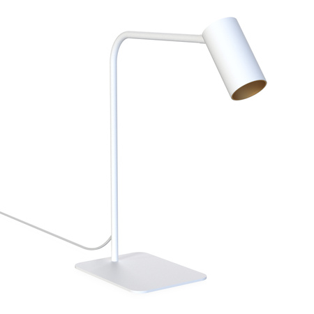 Lampa Stołowa Biurkowa Nocna GU10 Biała Nowoczesna MONO 7713 Nowodvorski