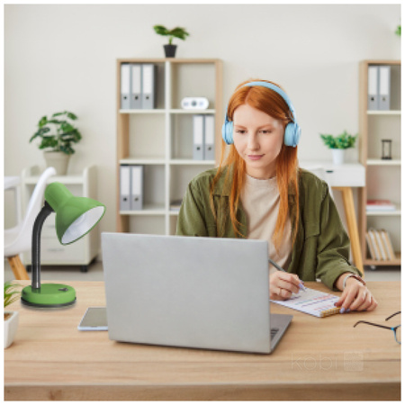 Lampka Biurkowa Oprawa Stołowa Regulowana E27 Zielony Śmieszek Kobi