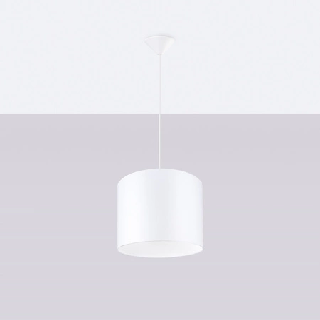 Lampa Sufitowa Wisząca Zwis E27 Żyrandol Owalna Biała Minimalistyczna Nova Sollux